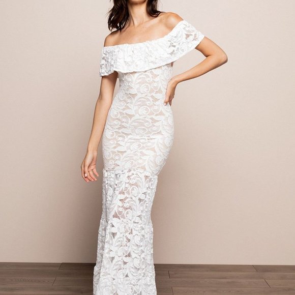 Nightcap Dresses & Skirts - NIGHTCAP Plumeria Positano Maxi in white